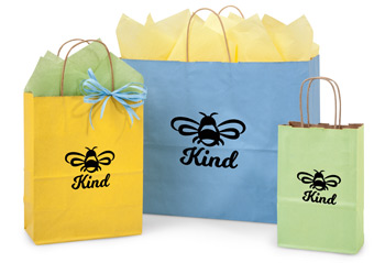 Hot Stamp Your Shadow Stripe Kraft Color Bags