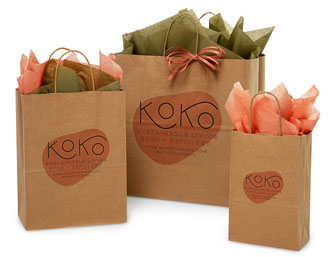 Digitally Print Your Recycled Kraft Paper Shopping Bags