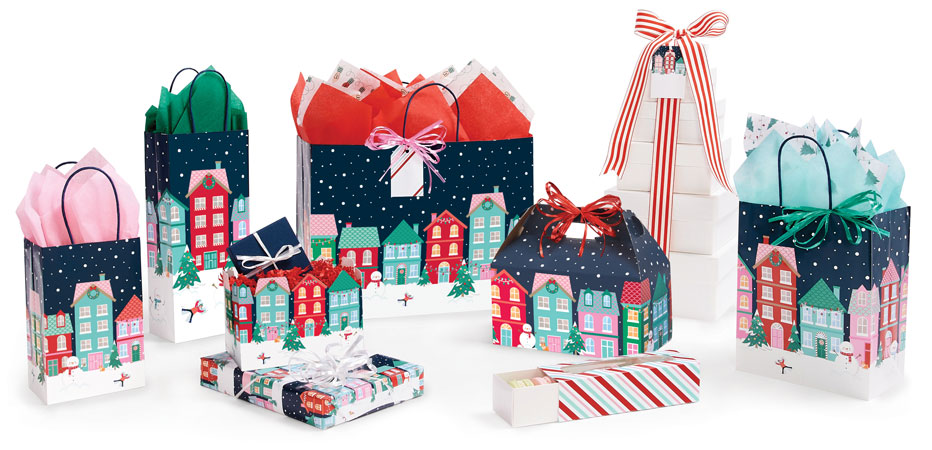 Christmas Village Gift Bags