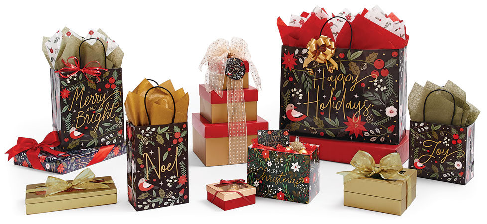 Holiday Botanicals Gift Bags
