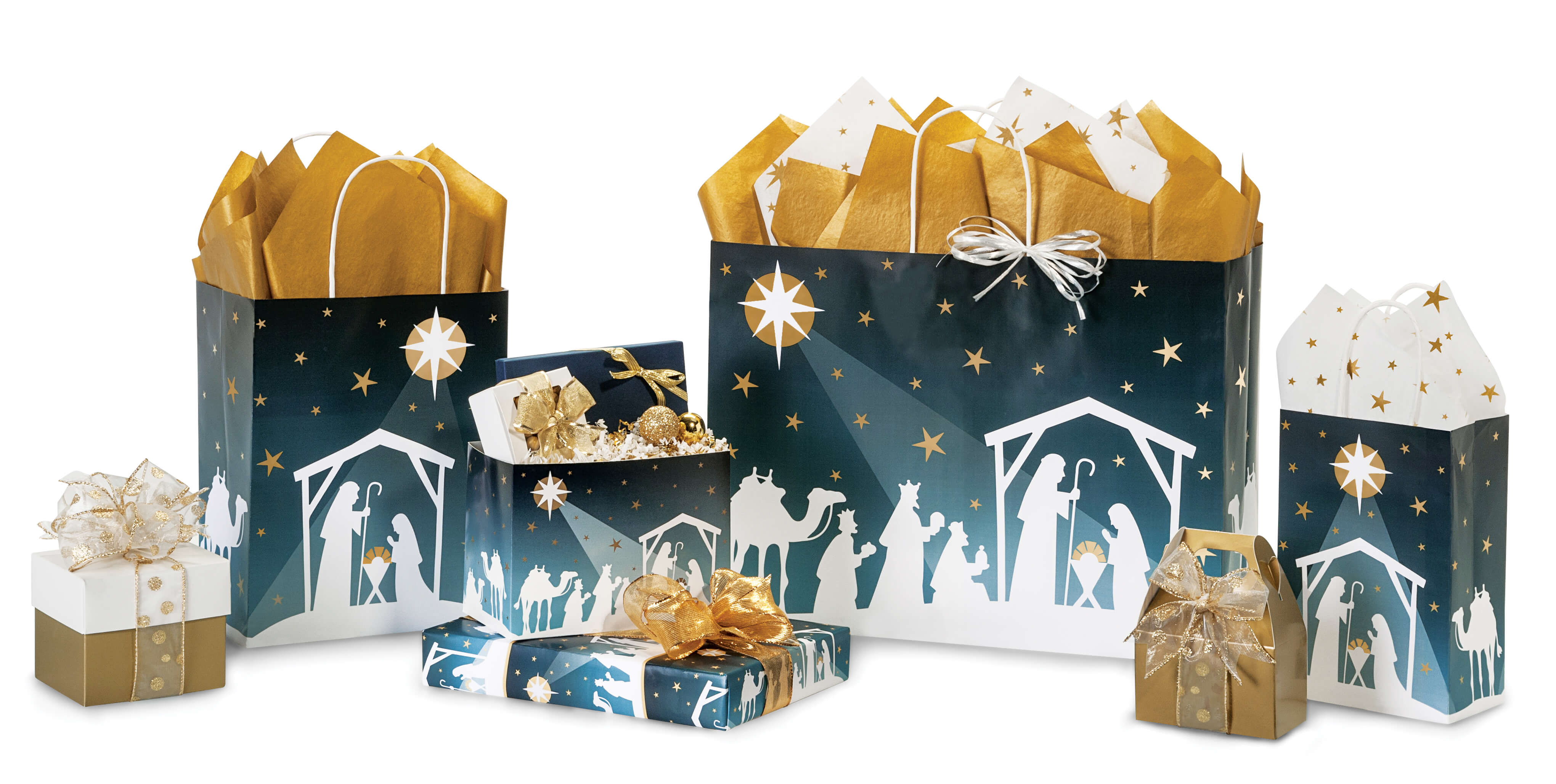 christmas wrapping paper gift bags