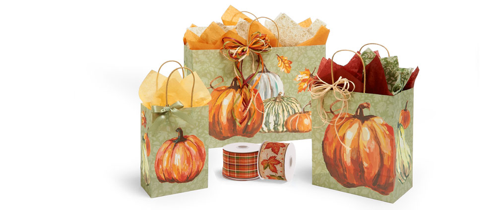 Painted Pumpkins Gift Bags