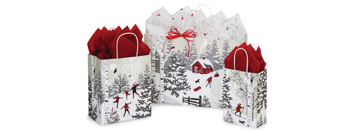 Winter Snowday Paper Gift Bags