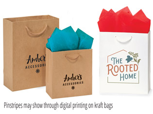 Digitally Print Your Kraft Paper Gift Bags
