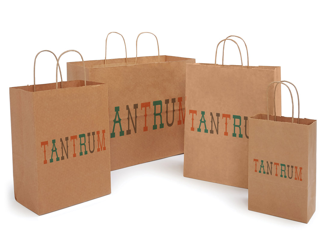 Digitally Print Your Recycled Kraft Paper Shopping Bags