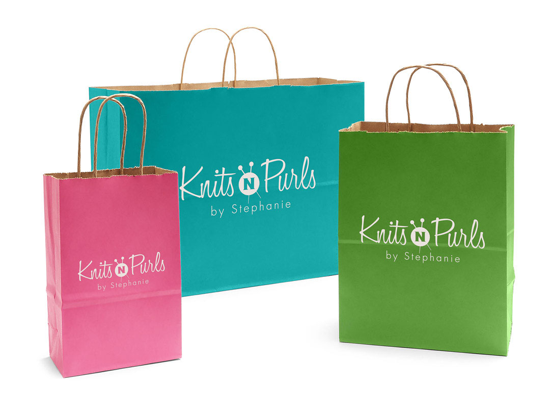 Hot Stamp Your Kraft Color Shopping Bags