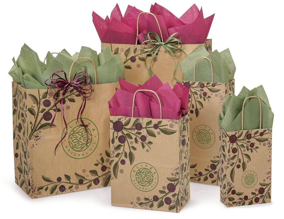Hot Stamp Your Tuscan Paper Shopping Bags