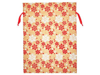 Metallic Gold Reusable Fabric Gift Bags, 9-1/2 x 12-1/2, 3 Pack