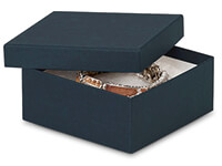 Black Matte Jewelry Gift Boxes, 3.5x3.5x1, 100 Pack, Fiber Fill