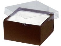 Black Matte Jewelry Gift Boxes, 3.5x3.5x1, 100 Pack, Fiber Fill