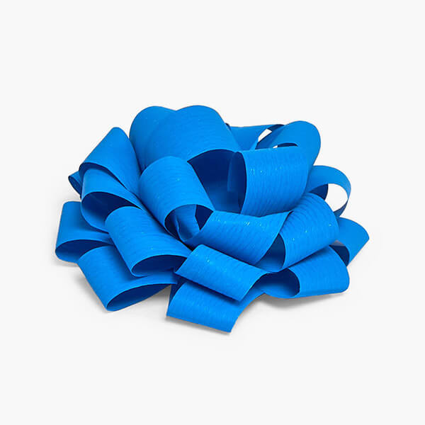 3-1/2" Cobalt Blue Self Adhesive Textured Pom Gift Bows, 25 Pack