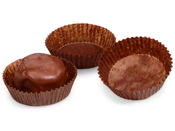 Glassine Chocolate Candy Cups, 1-3/4x5/8", 1000 Pack