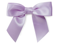 Wraps 3 inch Violet Pre-Tied Satin Gift Bows with Twist Ties, 12 Pack, Size: One Size