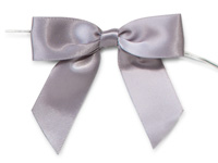 Wraps 3 inch White Pre-Tied Satin Gift Bows with Twist Ties, 12 Pack, Adult Unisex, Size: One Size