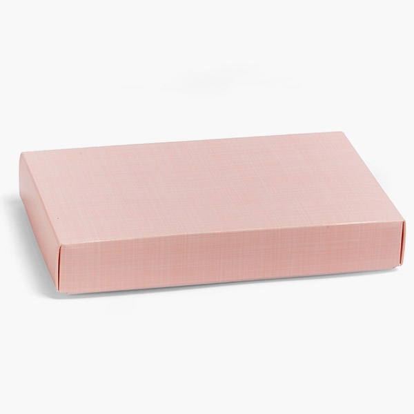 Pink Linen  2 Pc. 1/2 LB Candy Box, 7 x 4-3/8 x 1-1/8", 25 Pk