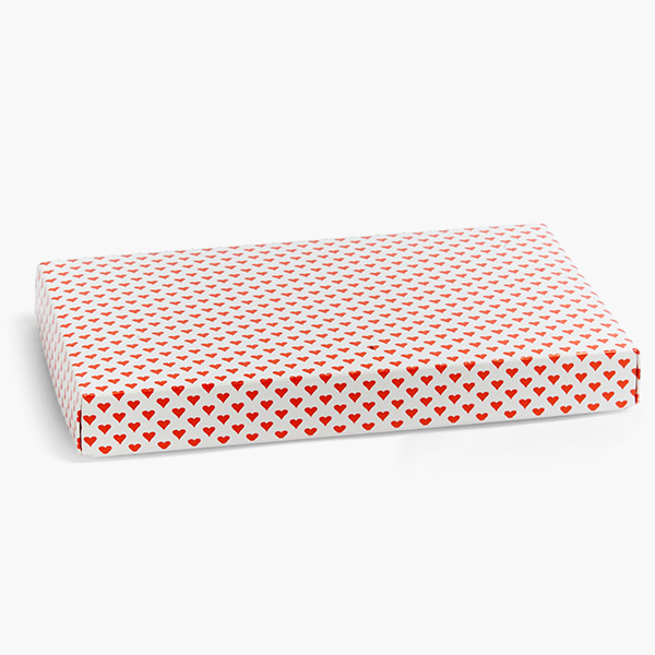 Red Heart 2 Pc. 1 LB Candy Box, 9-3/8 x 5-5/8 x 1-1/8, 25 Pk