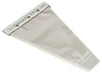 9.5 3 Prong Clear Card Holder, 100 pack