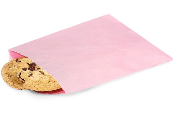 Petal Pink 1/2 lb Paper Candy Bags 5.75x7.5", 1000 Pack