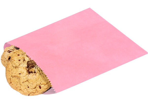 Petal Pink 1 lb Paper Candy Bags 6.75x9.25", 1000 Pack