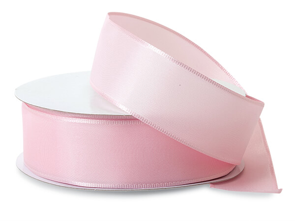 Pink Wired Fabric Ribbon