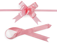 Berwick Offray Butterfly Ribbon Pull Bow, 2'' Diameter with 8 Loops, Pink 100 Pieces