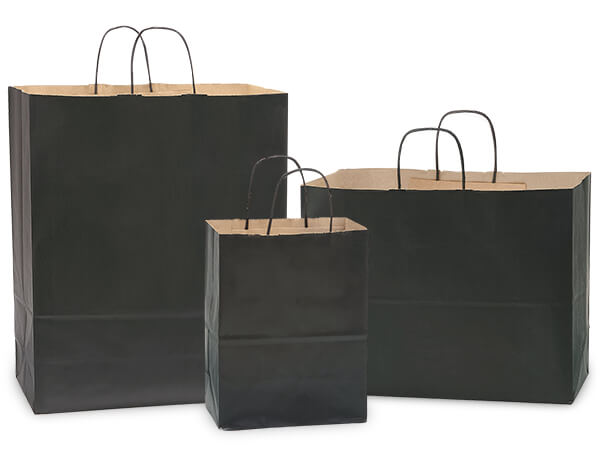 Black 100% Recycled Kraft Bag Assortment 300 Pack