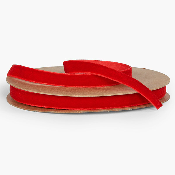 Red Velvet Ribbon 3/8" x 10 yards