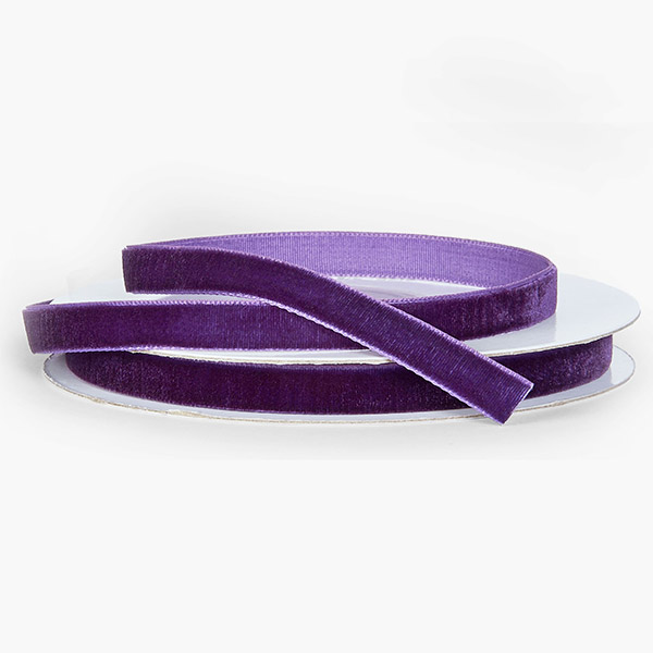 Purple Velvet Ribbon 3/8" x 10 yards