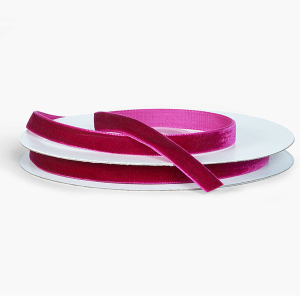 Plum Velvet Ribbon 3/8" x 10 yards
