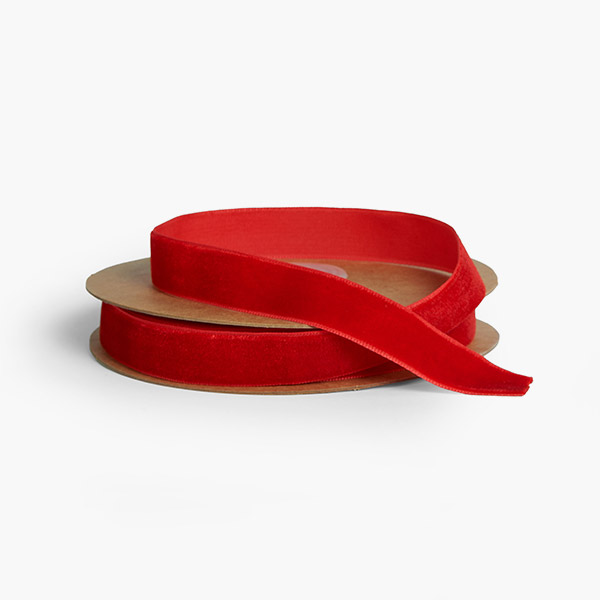 Red Velvet Ribbon 5/8" x 10 yards