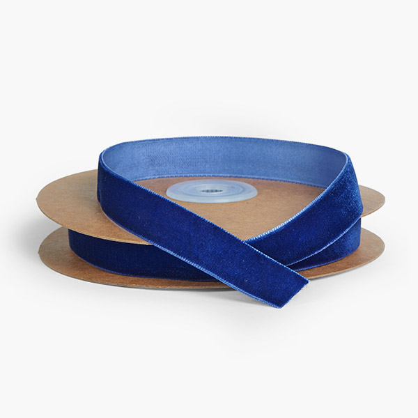 Royal Blue Velvet Ribbon 5/8" x 10 yards