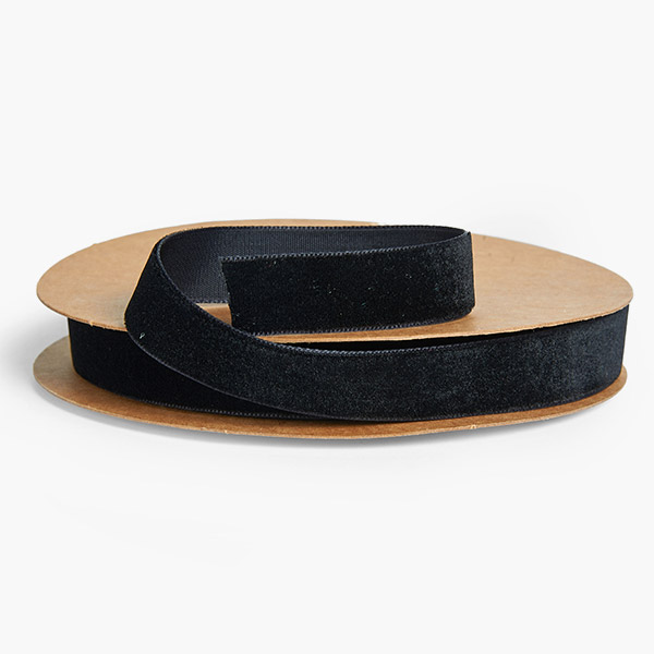 Black Velvet Ribbon 5/8" x 10 yards