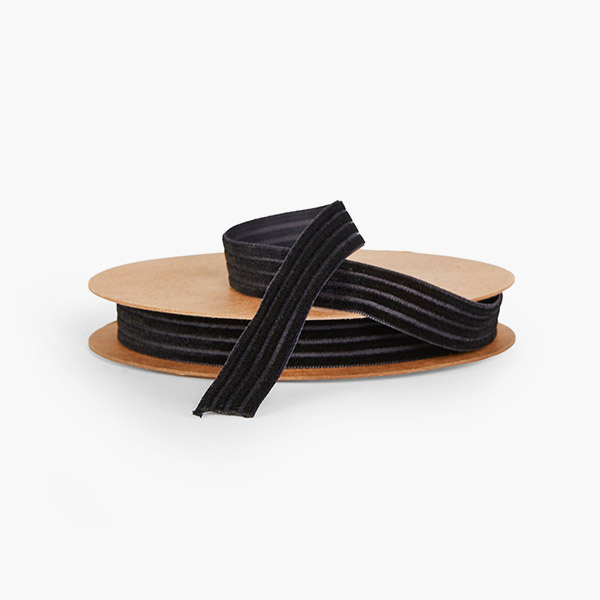 Black Velvet Corduroy  Ribbon 5/8" x 10 yards