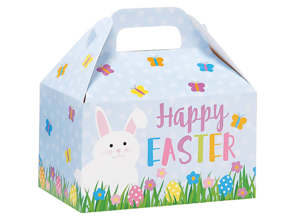 Happy Easter Party Favor Gable Boxes, 6x3.75x3.5", 6 Pack