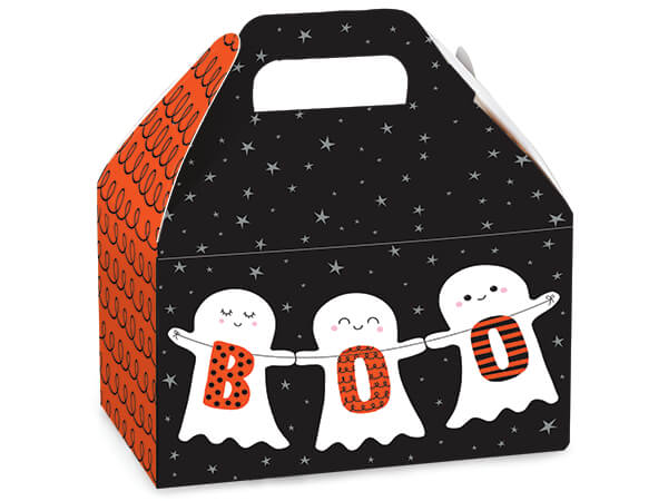 Boo Ghosts Party Favor Gable Box, 6x3.75x3.5", 6 Pack