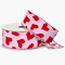 Red Hearts on Pink