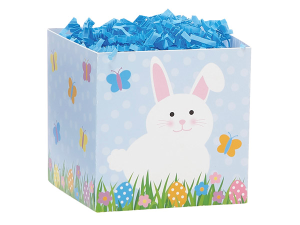 Happy Easter Square Party Favor Boxes, 3.75x3.75x3.75", Pack 6