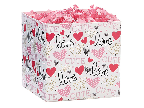 Too Cute Square Party Favor Box, 3.75x3.75x3.75", 6 Pack