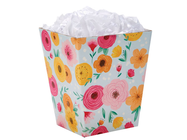 Floral Mint Sweet Treat Box, 4x4x4.5", 6 Pack