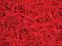 Red Black Buffalo Plaid Tissue Paper Shred, 18 oz. Bag