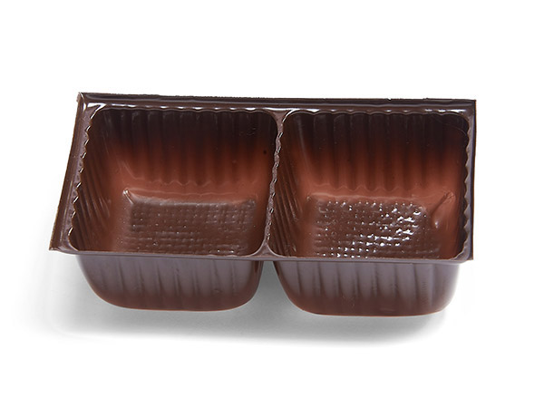 Brown 2 Piece Candy Trays, 2-1/16x1-11/16x7/8", 50 Pack