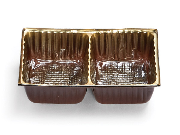 Gold, 2 Piece Candy Trays, 2-1/16x1-11/16x7/8", 50 Pack