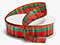 Modern Plaid Red & Green Wired Ribbon, 2-1/2 Wide, 50 Yards | Bakedeco