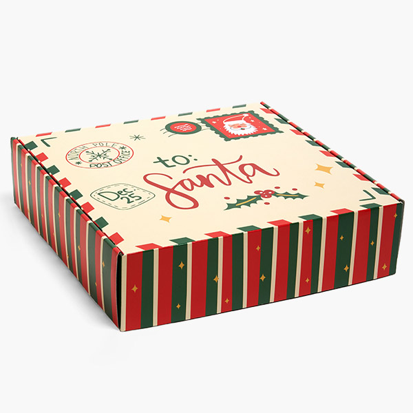 Letters to Santa Gourmet Shipping Box, 12x12x3", 6 Pack