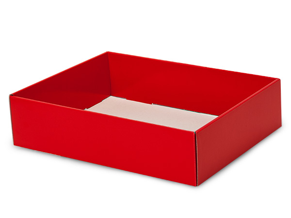 Red Gourmet Decorative Corrugated Tray, 12x9x3", 6 Pack