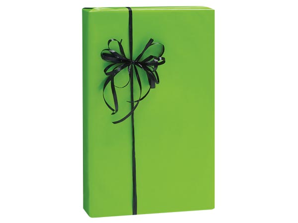 Citrus Lime Green Gloss Gift Wrap, 24"x85' Roll