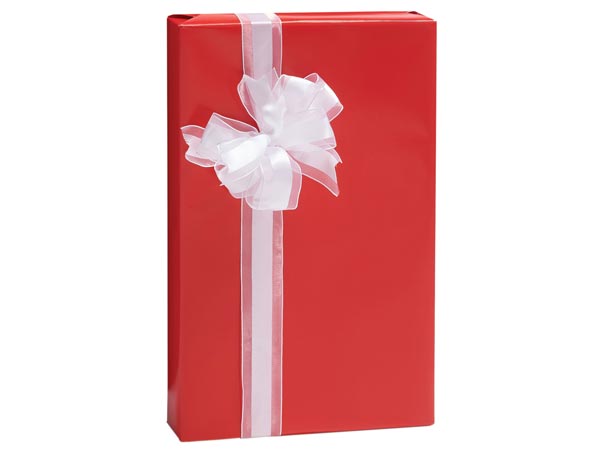 Red Gloss Wrapping Paper, 24"x85' Roll