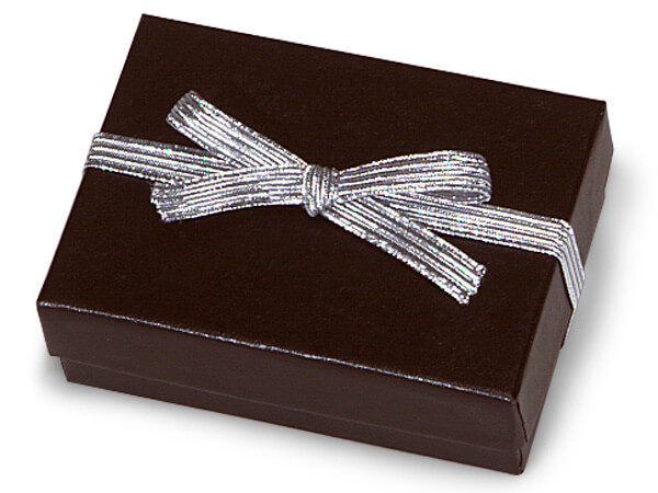 6" Metallic Silver Elastic Stretch Loops with Pre-Tied Bows, 50 Pack
