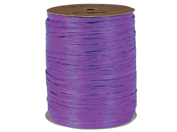 Purple Matte Raffia Ribbon, 100 yards