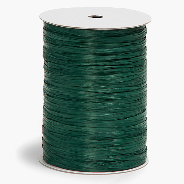 Hunter Green Matte Raffia